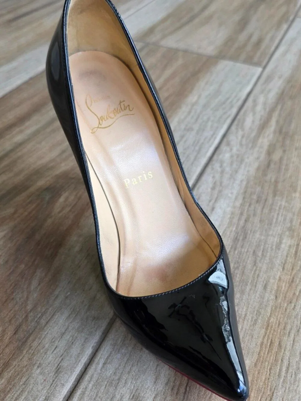 Christian Louboutin So-Kate 120  Black Patent Leather Pumps Eur. 36